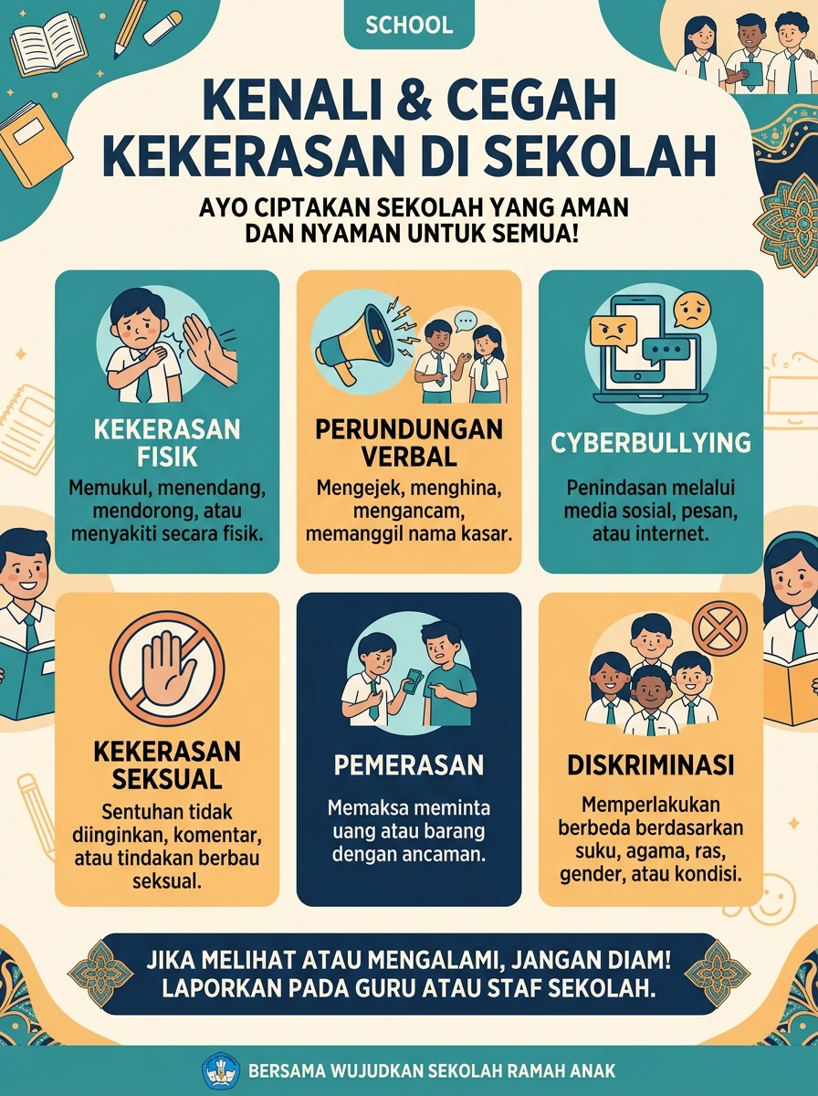 Kenali & Cegah 6 Bentuk Kekerasan di Sekolah